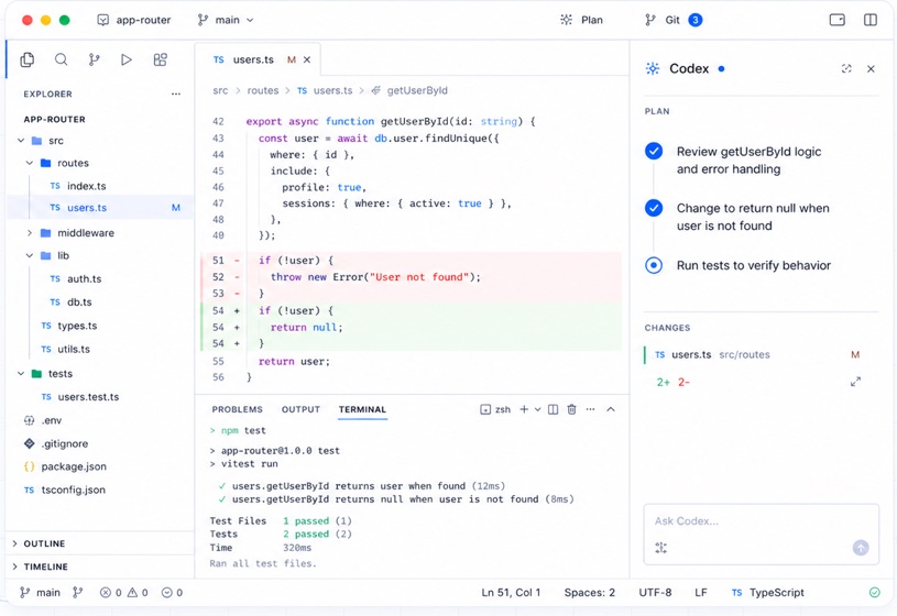 AguEdit editor running an AI agent