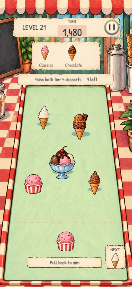 Scoop Slide on iPhone