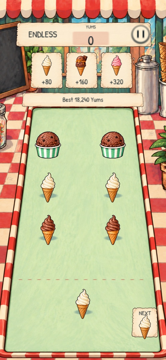 Endless combinations in Scoop Slide version 1.2
