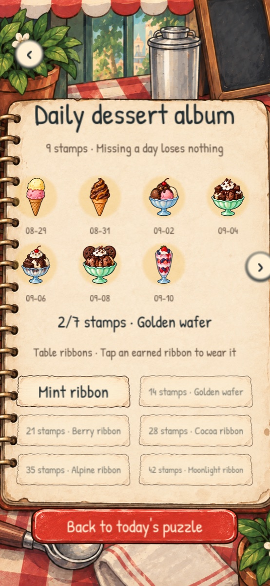 A reason to return tomorrow in Scoop Slide version 1.2