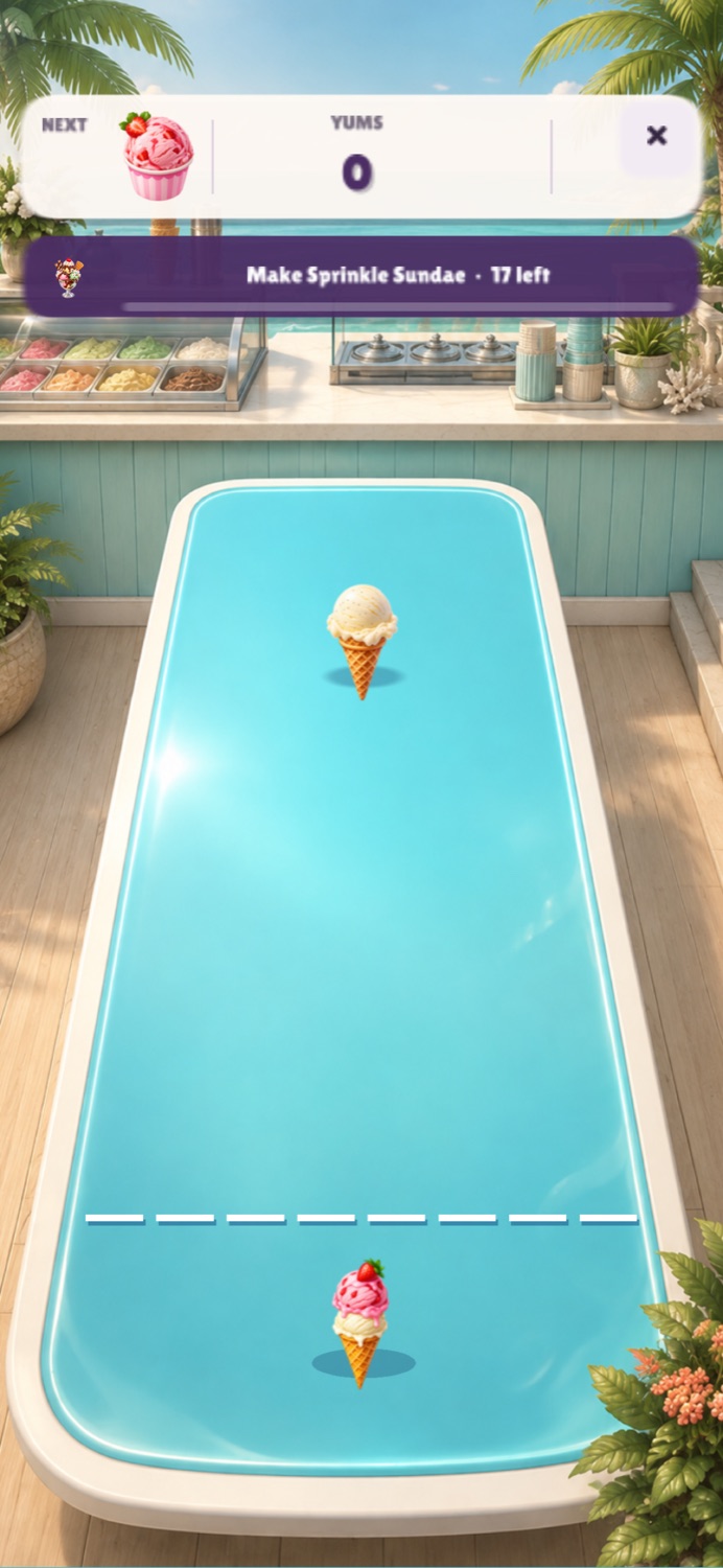 Scoop Slide gameplay on iPhone